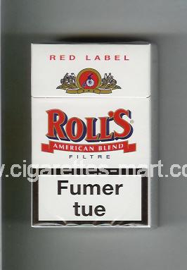Roll`s (design 1A) (Red Label / American Blend) ( hard box cigarettes )